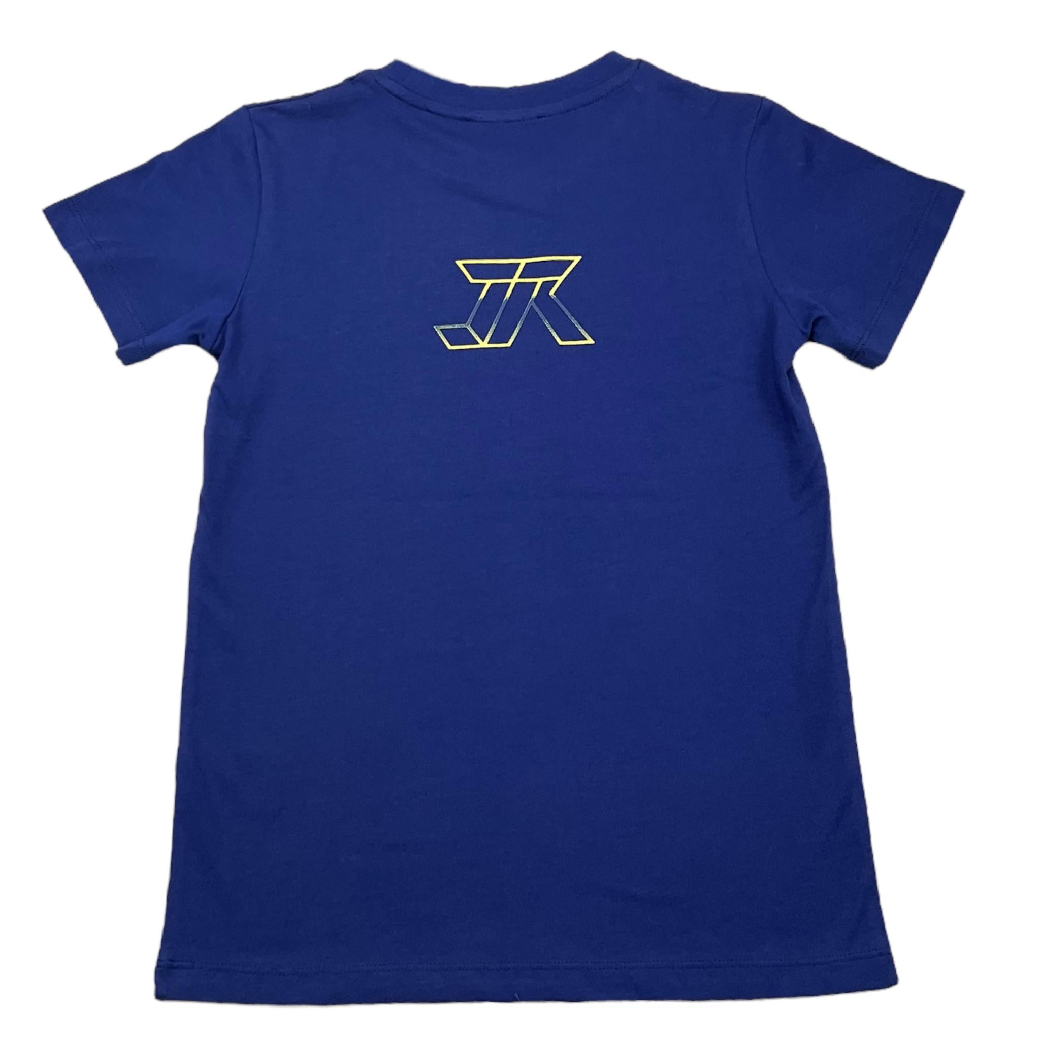 JOHN RICHMOND t-shirt girocollo tinta unita con stampa  Blu per Bambino RBA25187TS BLU JOHN RICHMOND 