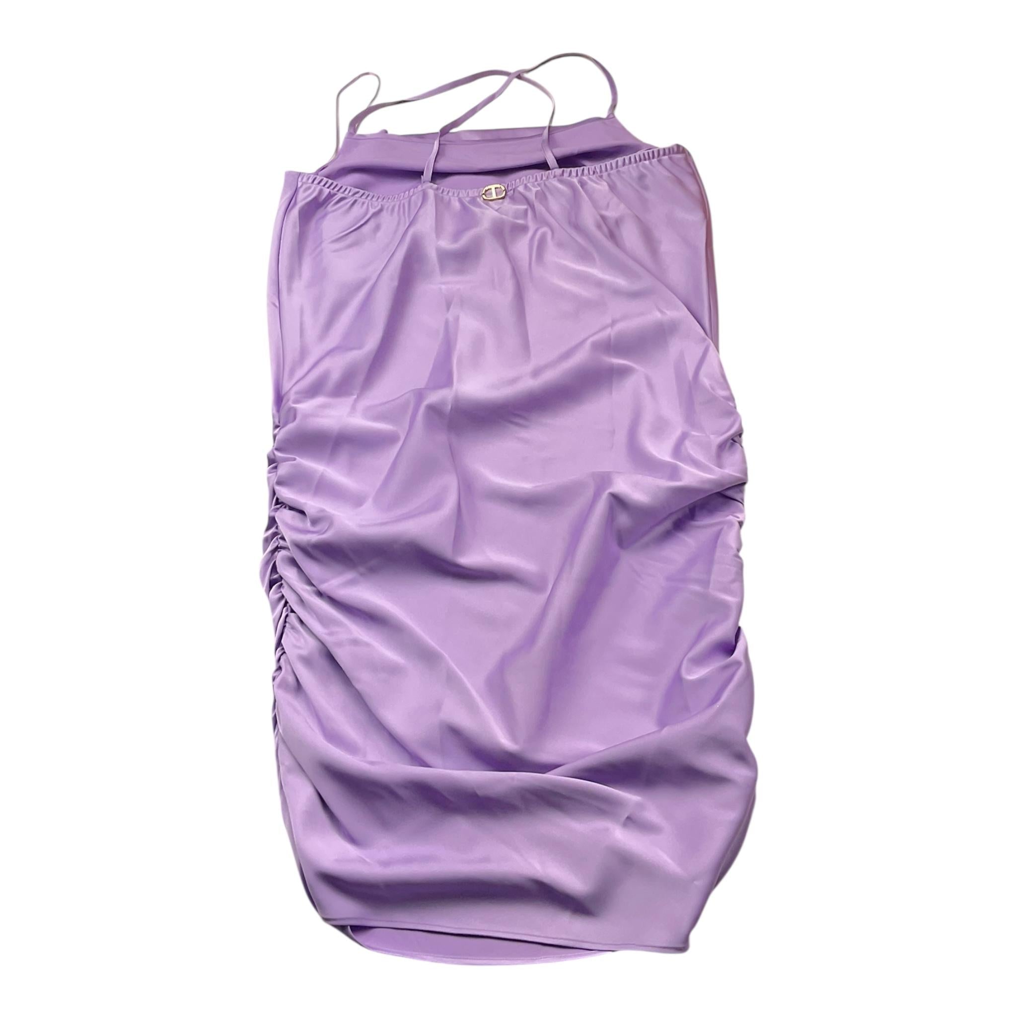 Twinset Abito Tinta Unita A Bretelle per Bambina 251GJ2450 LILLA TWINSET 