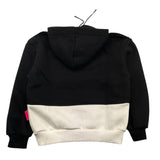 ICON felpa chiusa con cappuccio bicolore con logo Bianco/nero per Bambina IGSW00356 BIANCO/NERO ICON 