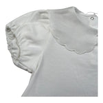 M+E' T-Shirt Tinta Unita con Colletto per Neonata UE1773NX BIANCO M+E' 