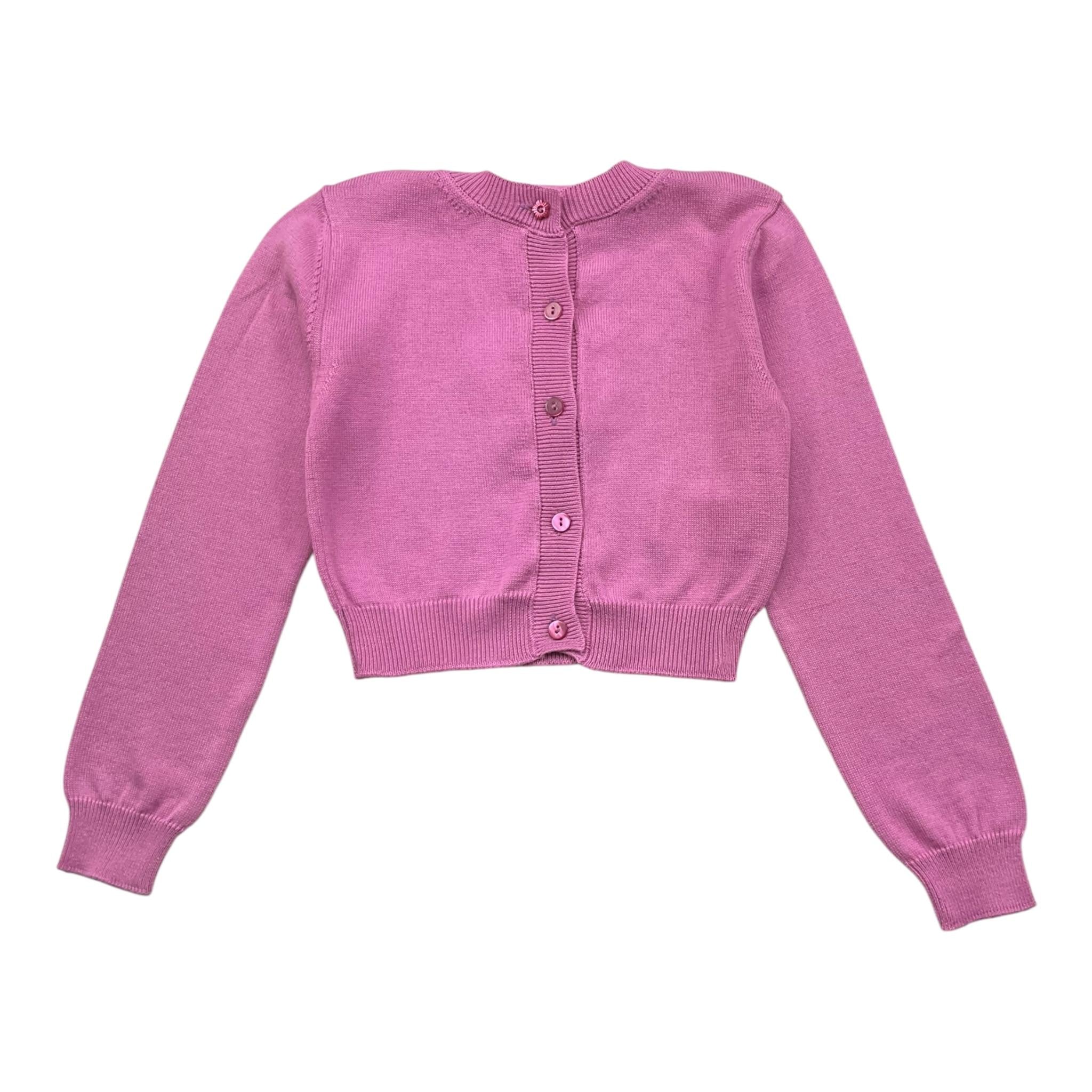 Simonetta Cardigan Tinta Unita con Bottoni per Bambina SU9A10 VIOLA SIMONETTA 