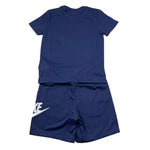 Nike Completo 2 Pezzi T-Shirt-Bermuda Tinta Unita per Bambino 86L596 BLU NIKE 