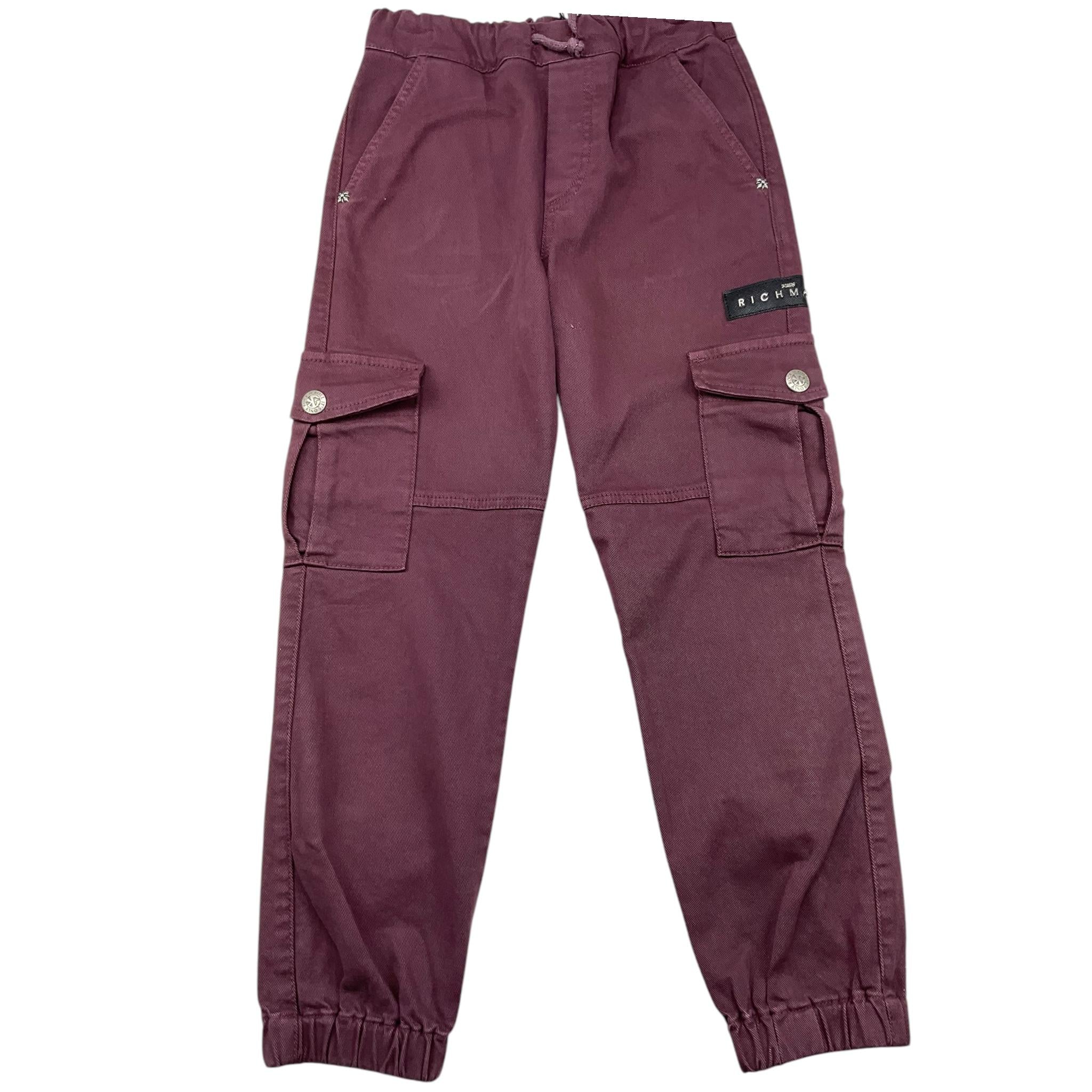 JOHN RICHMOND pantalone tinta unita con elastico in vita Bordeaux per Bambino RBA25090PA BORDEAUX JOHN RICHMOND 