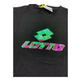 Lotto   T-Shirt Girocollo Tinta Unita con Stampa Logo Nero per Bambina