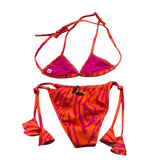 4Giveness Costume 2 Pezzi Triangolo-Mutandina Multifantasia Arancione Per Bambina