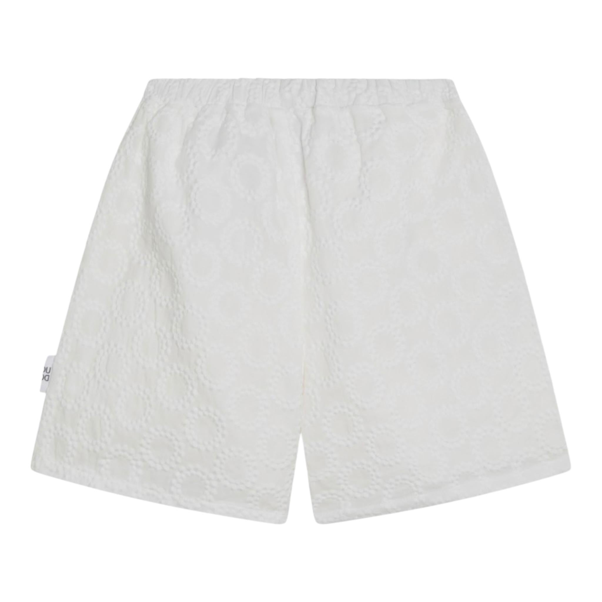 Dou Dou Short Tinta Unita con Elastico In Vita per Bambina DW6P49 BIANCO DOU DOU 