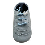 Ambaraba Scarpine Tinta Unita con Lacci per Neonato SM3886 AZZURRO AMBARABA 