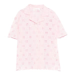 Saint Barth Camicia Mezza Manica Tinta Unita In Pizz Sangallo per Bambina EVL00104056 ROSA SAINT BARTH 