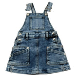 Diesel Salopette In Denim Tinta Unita per Neonata K00002 BLU DIESEL 