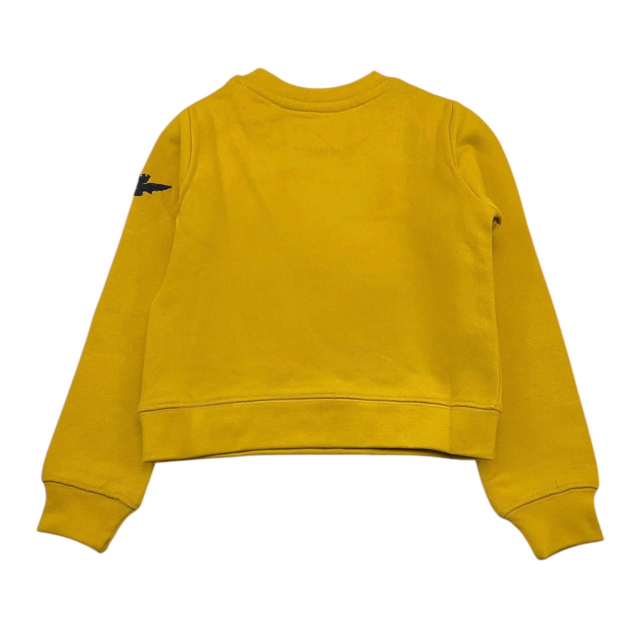 AERONAUTICA MILITARE felpa tinta unita girocollo con stampa Giallo per Bambino 242FE0002AJRF758J GIALLO AERONAUTICA MILITARE 