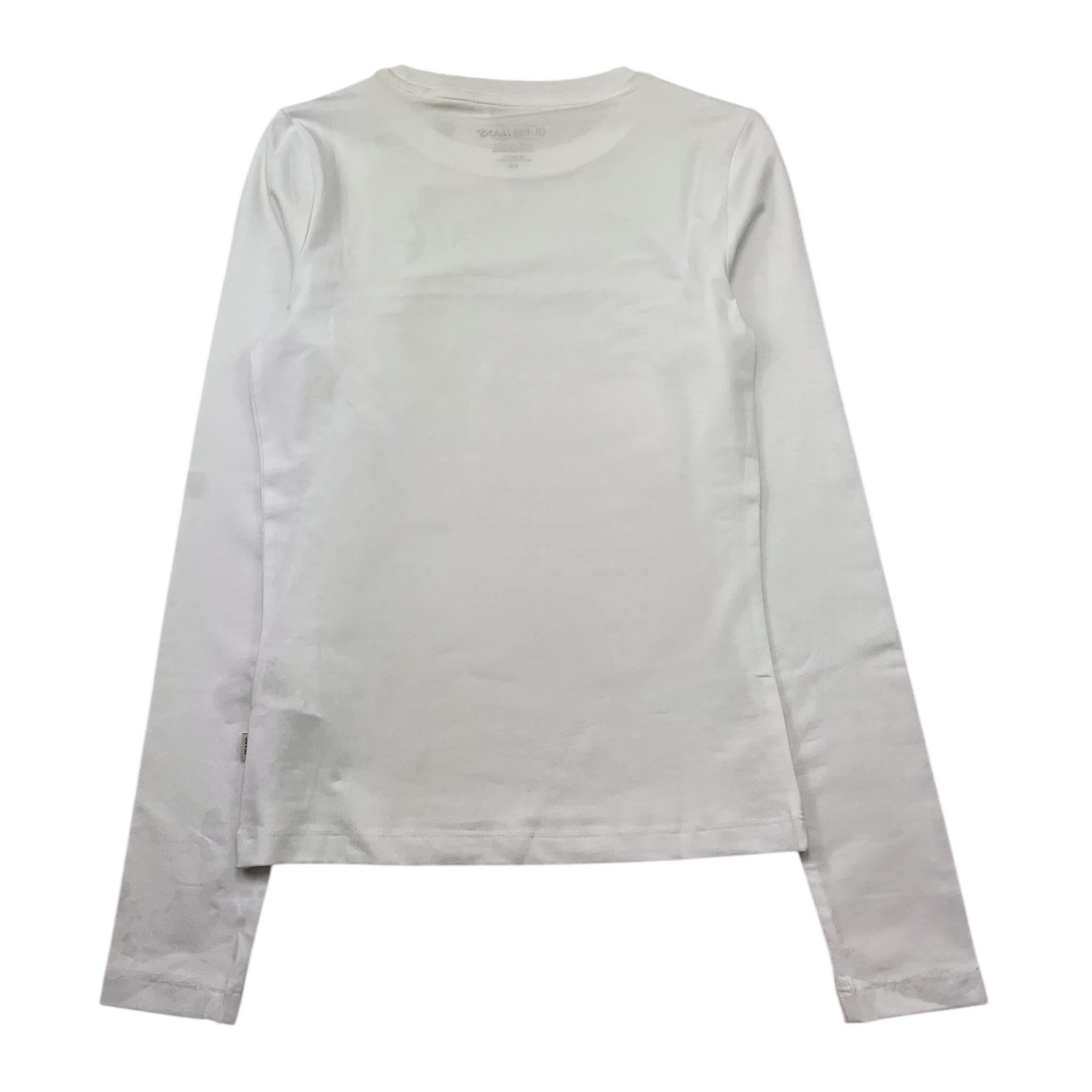 Guess Shirt Girocollo Tinta Unita con Logo per Bambino W4YI22J1314 BIANCO GUESS 