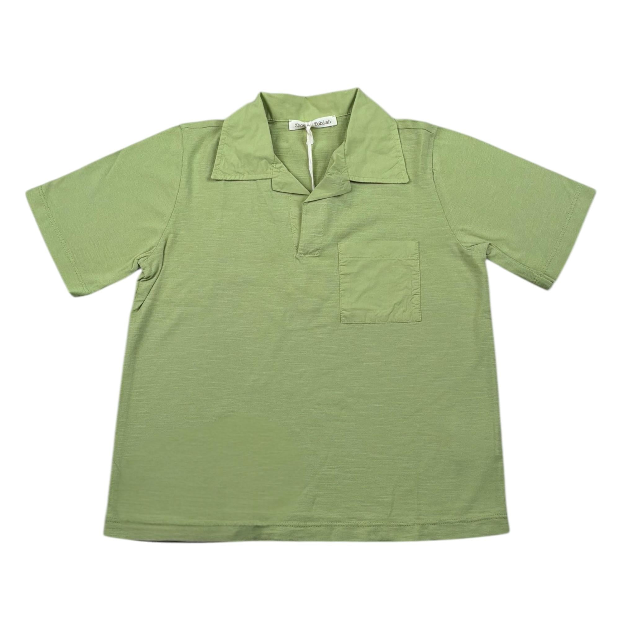 Zhoe & Tobiah Polo Mezza Manica Tinta Unita per Neonato BSE18MN VERDE ZHOE & TOBIAH 