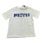 Cesare Paciotti T-Shirt Girocollo Tinta Unita con Stampa per Neonato TSP5103B BIANCO CESARE PACIOTTI 