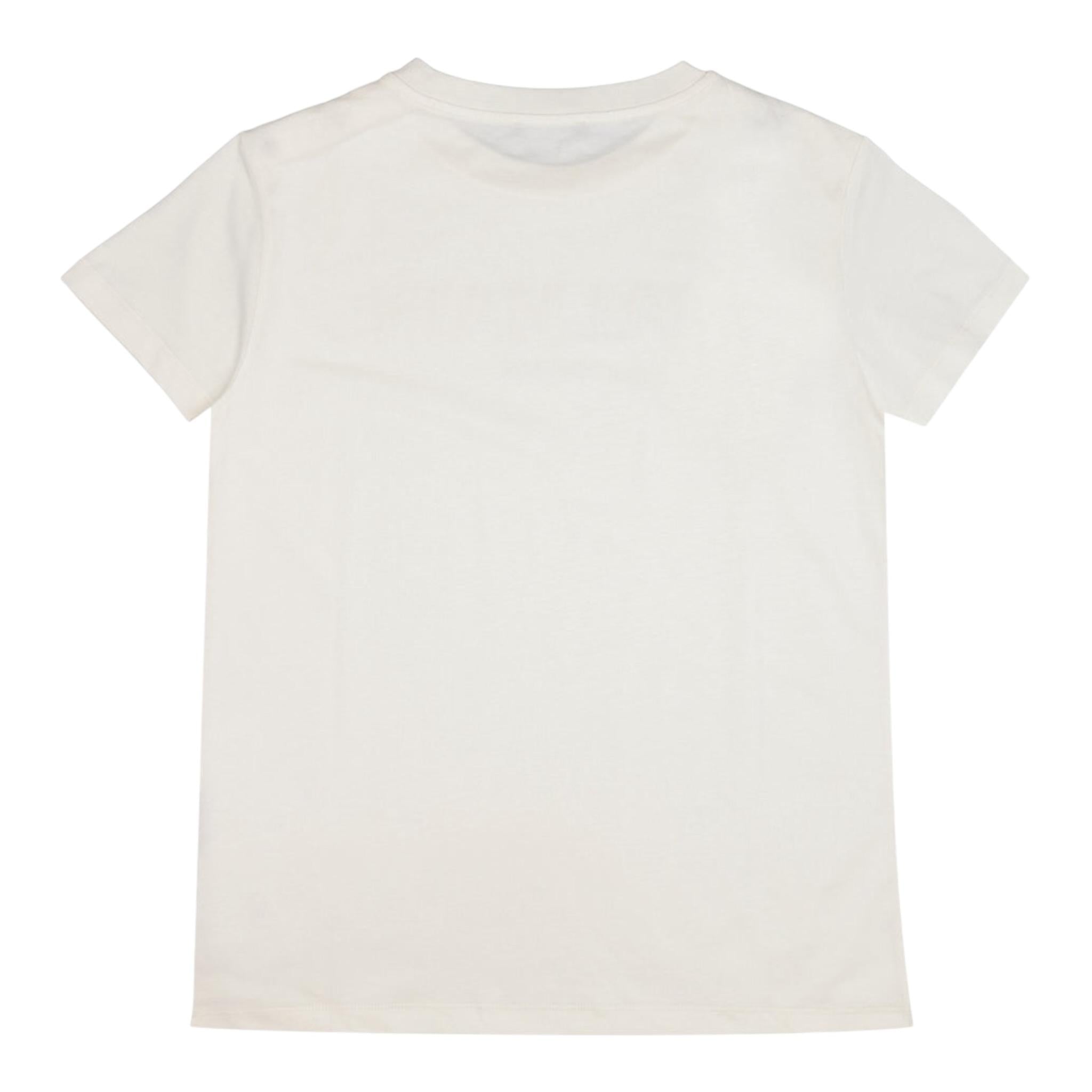 Balmain T-Shirt Tinta Unita con Logo per Bambina BV8B91 PANNA BALMAIN 