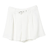 Liu Jo Short Tinta Unita con Cinturino per Bambina GA5033 BIANCO LIU JO 