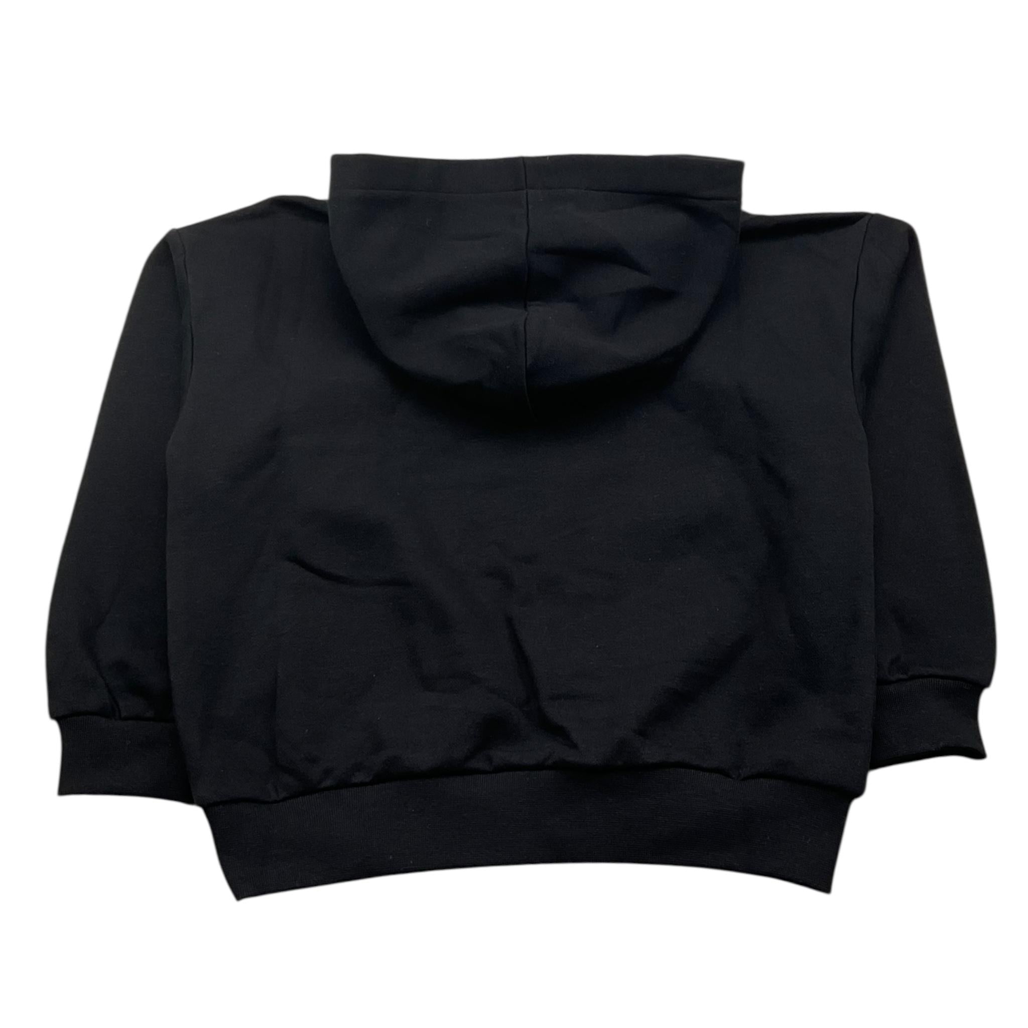 ICEBERG felpa chiusa con cappuccio tinta unita con stampa logo Nero per Bambino MFICE5307J NERO ICEBERG 