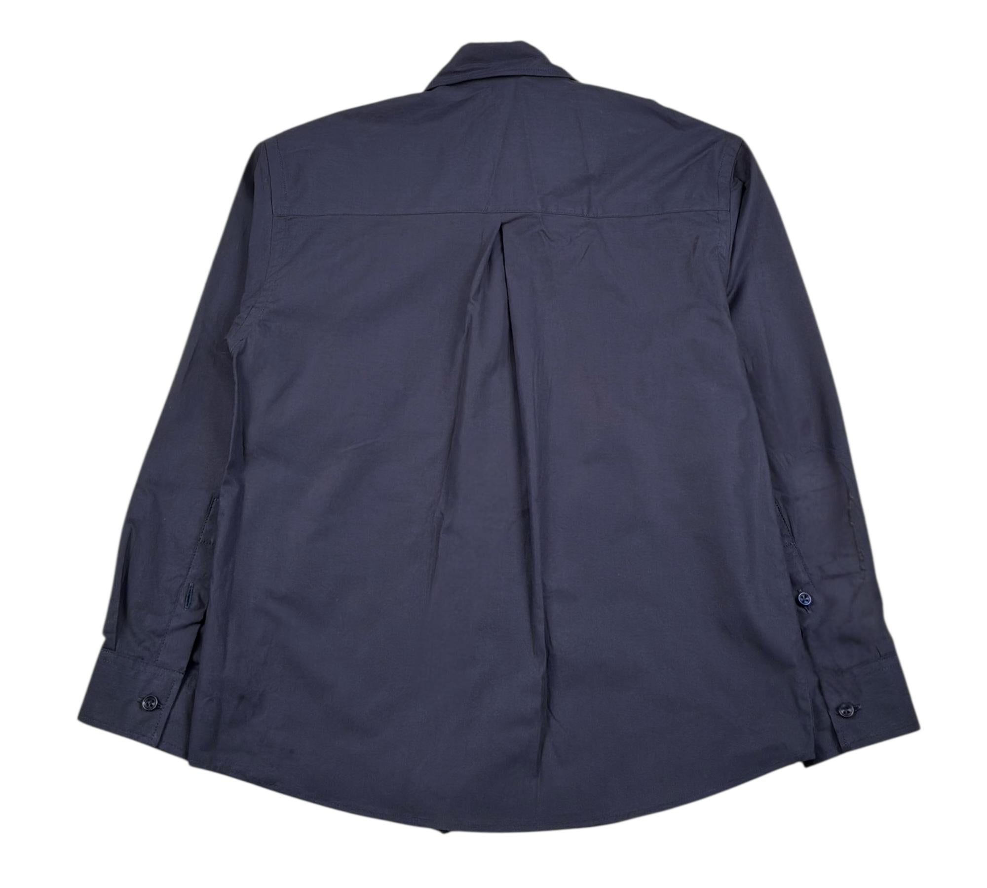 Paolo Pecora Camicia Manica Lunga Tinta Unita per Bambino PP4344 BLU PAOLO PECORA 