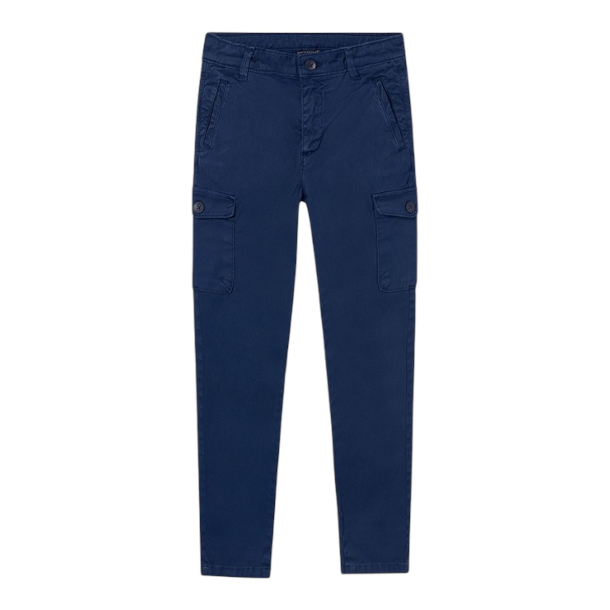 NUKUTAVAKE pantalone tinta unita con girovita regolabile Blu per Bambino 7533 BLU NUKUTAVAKE 