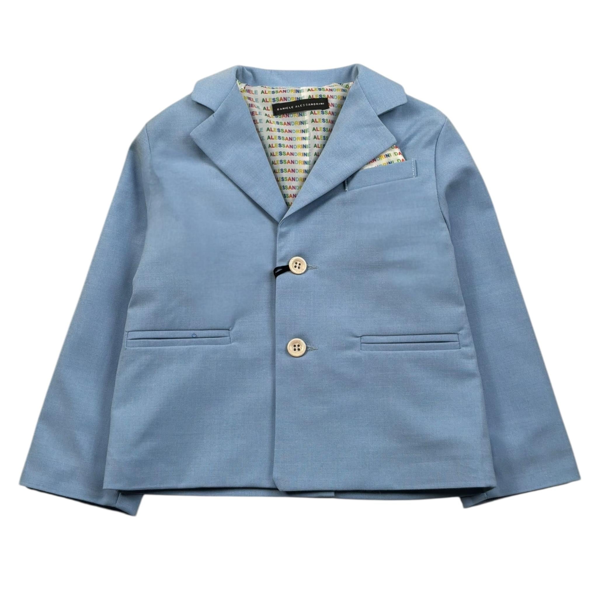 Daniele Alessandrini Giacca Tinta Unita con Bottoni per Neonato 1295J00001N AZZURRO DANIELE ALESSANDRINI 