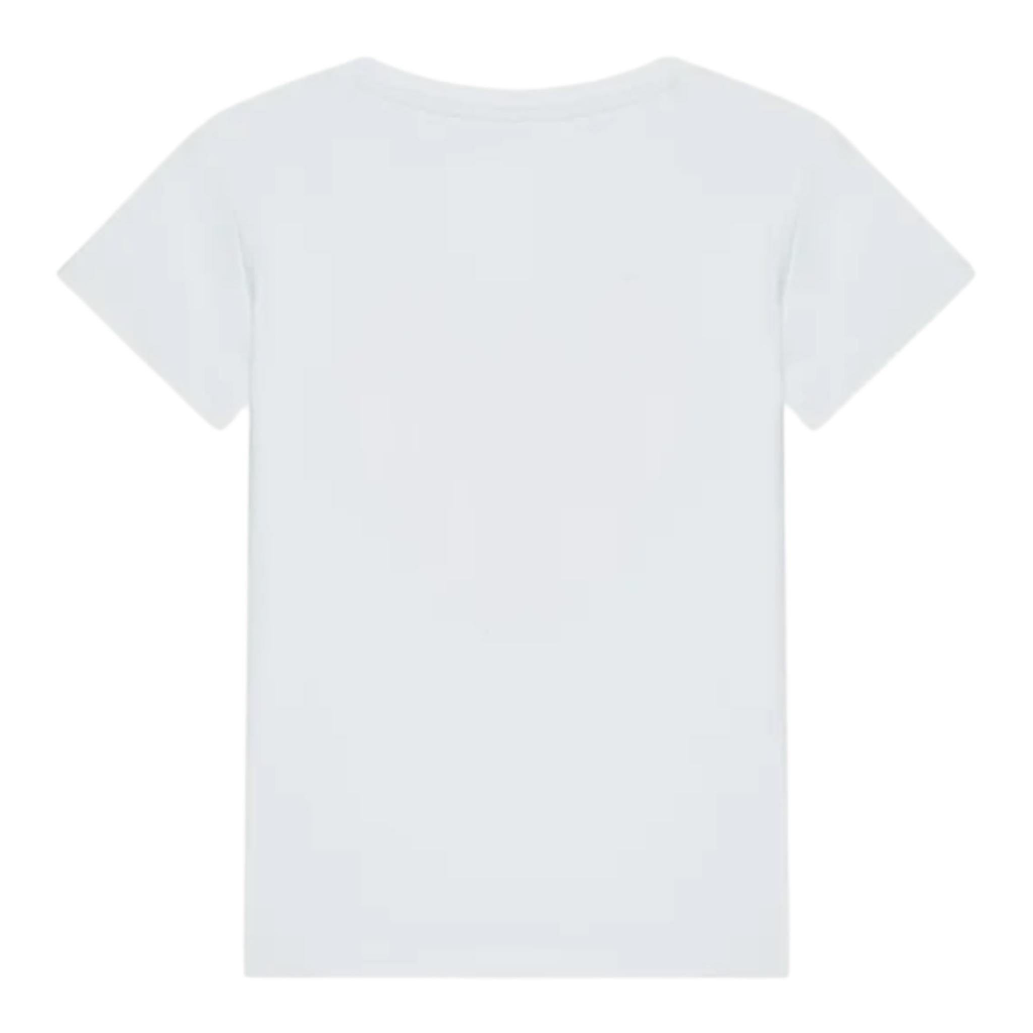 Guess T-Shirt Tinta Unita con Stampa per Neonata A5RI00K6YW4 BIANCO GUESS 