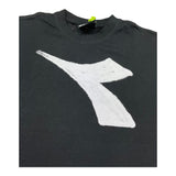 Diadora T-Shirt Girocollo Tinta Unita con Logo per Bambino S4DIBBTH065 NERO DIADORA 