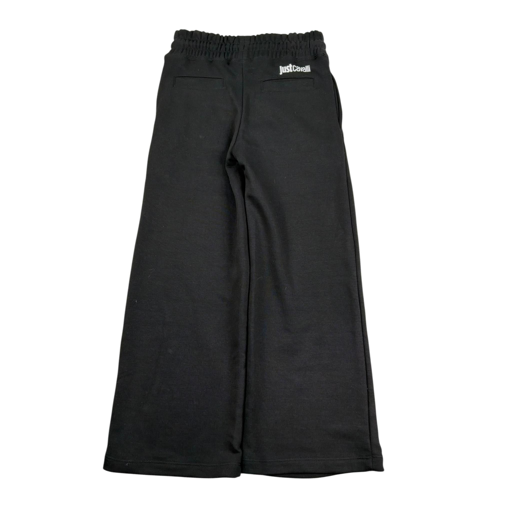 Just Cavalli Pantalone Tuta Tinta Unita Modello Palazzo per Bambina JGP26004PA NERO JUST CAVALLI 