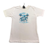 F**K T-Shirt Tinta Unita con Stampa per Bambino FJJD BIANCO F**K 