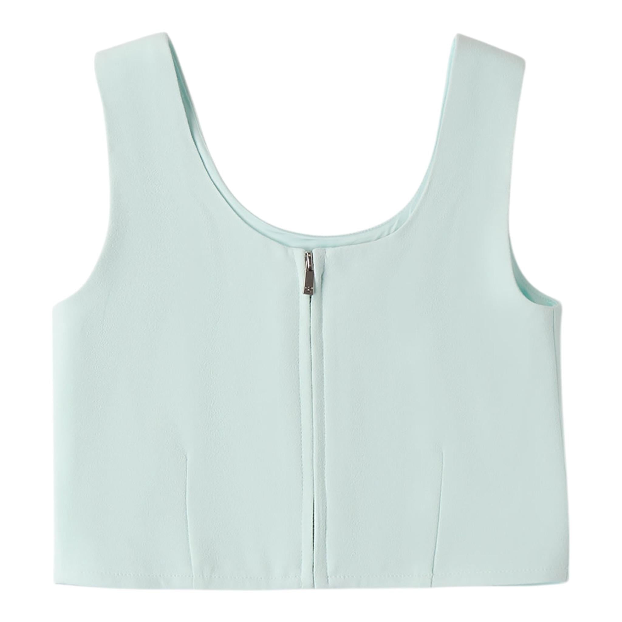 Sarabanda Top Giromanica Tinta Unita per Bambina 0B437XXX VERDE ACQUA SARABANDA 