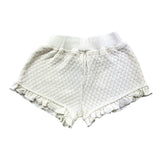 Bamboom+Babies Short Tinta Unita In Maglia Con Elastico In Vita Panna Per Bambina