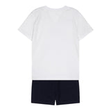 Tommy Hilfiger Completo 2 Pezzi T-Shirt-Bermuda  per Neonato KN0KN02047X BIANCO/BLU TOMMY HILFIGER 