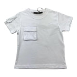 I'M BRIAN t-shirt girocollo tinta unita con taschino Bianco per Neonato TS3140J BIANCO I'M BRIAN 