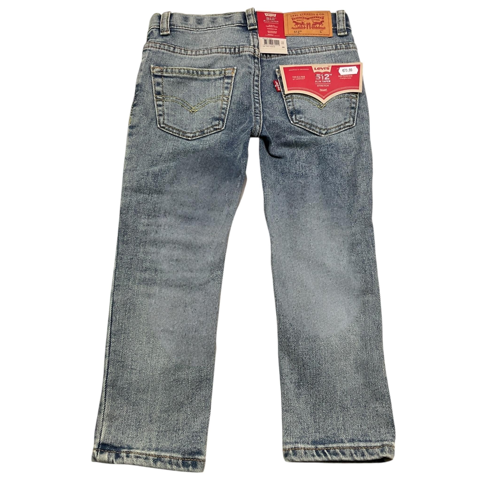 LEVI'S jeans tinta unita con girovita regolabile Azzurro per Bambino 8E6728 AZZURRO LEVI'S 