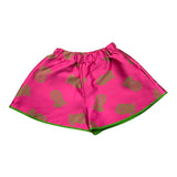 Mariuccia Short Tinta Unita Con Elastico In Vita Fuxia Per Bambina