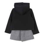 LIU JO completo 2pz felpa-short bicolore Bianco/nero per Bambina KF4112J4794 BIANCO/NERO LIU JO 