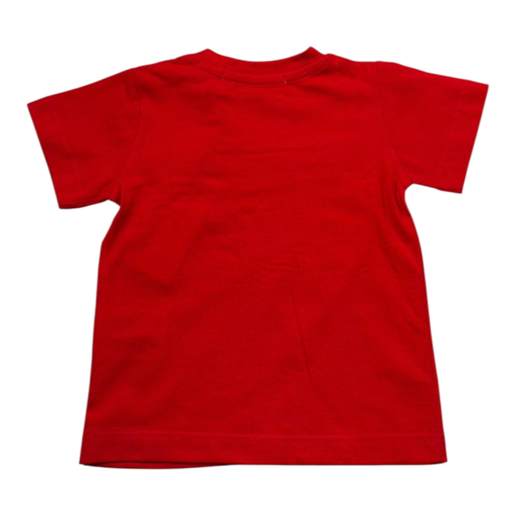 Cesare Paciotti T-Shirt Girocollo Tinta Unita con Stampa per Neonato TSP4116BN ROSSO CESARE PACIOTTI 