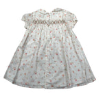 Wedoble Abito Mezza Manica Tinta Unita Stampa Floreale per Bambina V2502704A BIANCO WEDOBLE 