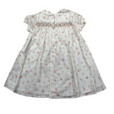 Wedoble Abito Mezza Manica Tinta Unita Stampa Floreale per Bambina V2502704A BIANCO WEDOBLE 