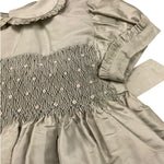 Baroni Abito Mezza Manica Tinta Unita con Colletto per Neonata 6591 GRIGIO BARONI 