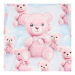 DAGA COLLECTION abito manica lunga con cappuccio stampe orsi Azzurro per Bambina M9803 AZZURRO DAGA COLLECTION 