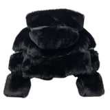 MARC ELLIS pelliccia tinta unita con cappuccio Nero per Bambina JMJJK00335 NERO MARC ELLIS 