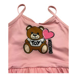 Moschino Costume Tinta Unita con Stampa per Neonata MDL00S ROSA MOSCHINO 