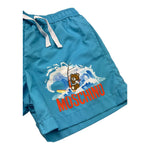Moschino Costume Tinta Unita con Logo per Bambino HQL01C AZZURRO MOSCHINO 