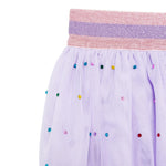Stella Mccartney Gonna In Tulle Tinta Unita con Brillantini per Neonata TW7B21N LILLA STELLA McCARTNEY 
