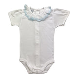 BABIDU body tinta unita con colletto ricamato Bianco per Neonata BD BIANCO BABIDU 