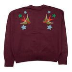 JOHN RICHMOND cardigan tinta unita con ricami Bordeaux per Bambina RGA25113CD BORDEAUX JOHN RICHMOND 