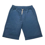 Over-D Bermuda Tinta Unita Con Elastico In Vita Blu Per Bambino