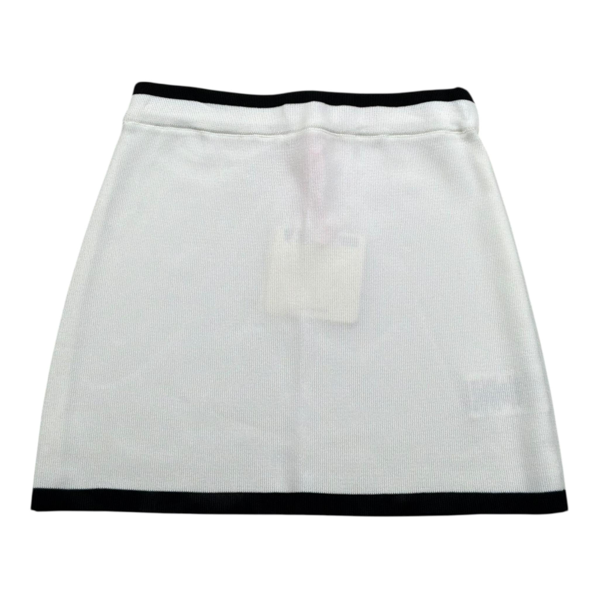 Vicolo Gonna Tinta Unita con Profili In Contrasto per Bambina 3146GW00302 PANNA VICOLO 