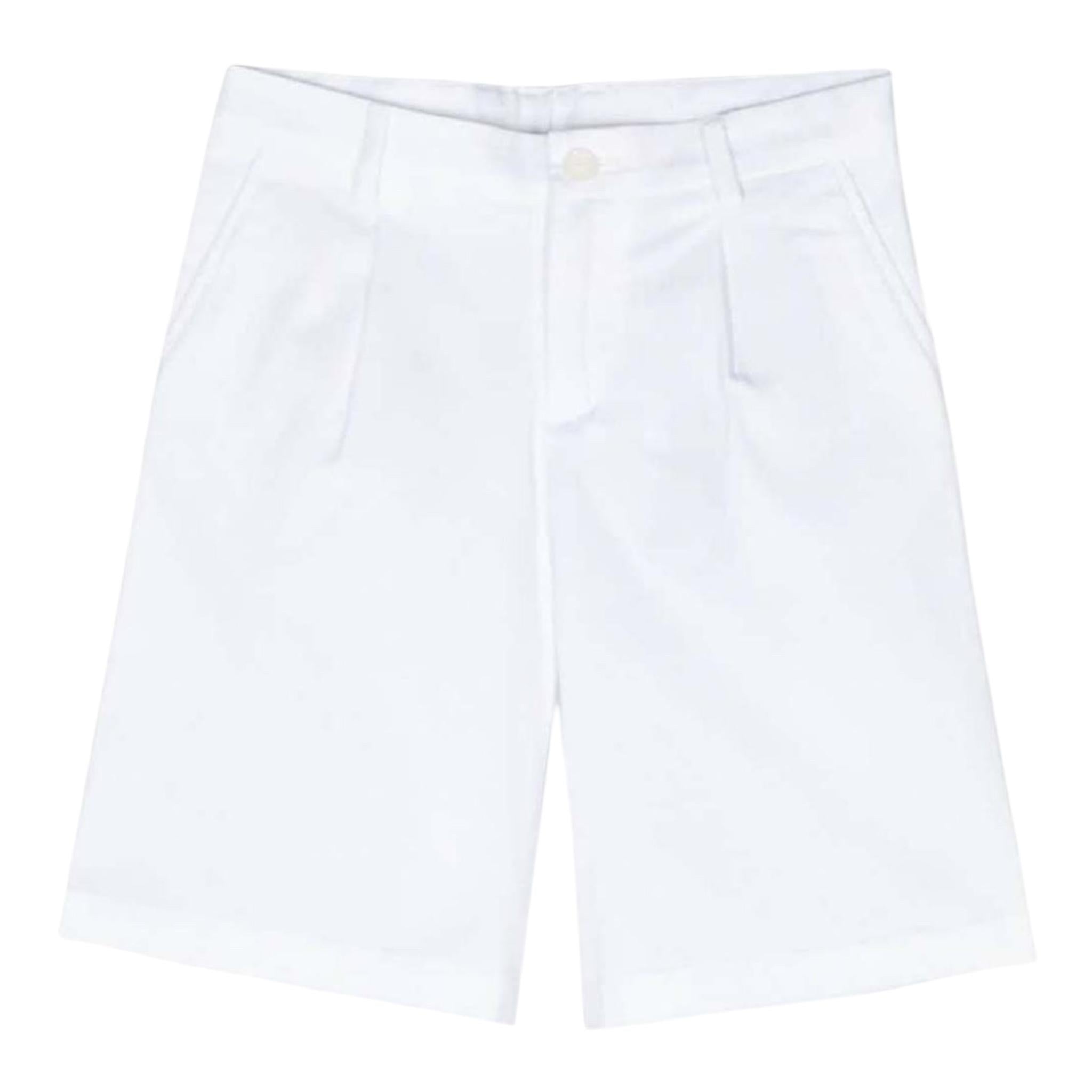 Dolce & Gabbana Bermuda Tinta Unita con Girovita Regolabile per Bambino L43Q25X BIANCO DOLCE & GABBANA 