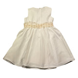 Liu Jo Abito Giromanica Tinta Unitacon Cinturino In Tulle per Bambina LA2066J BIANCO LIU JO 