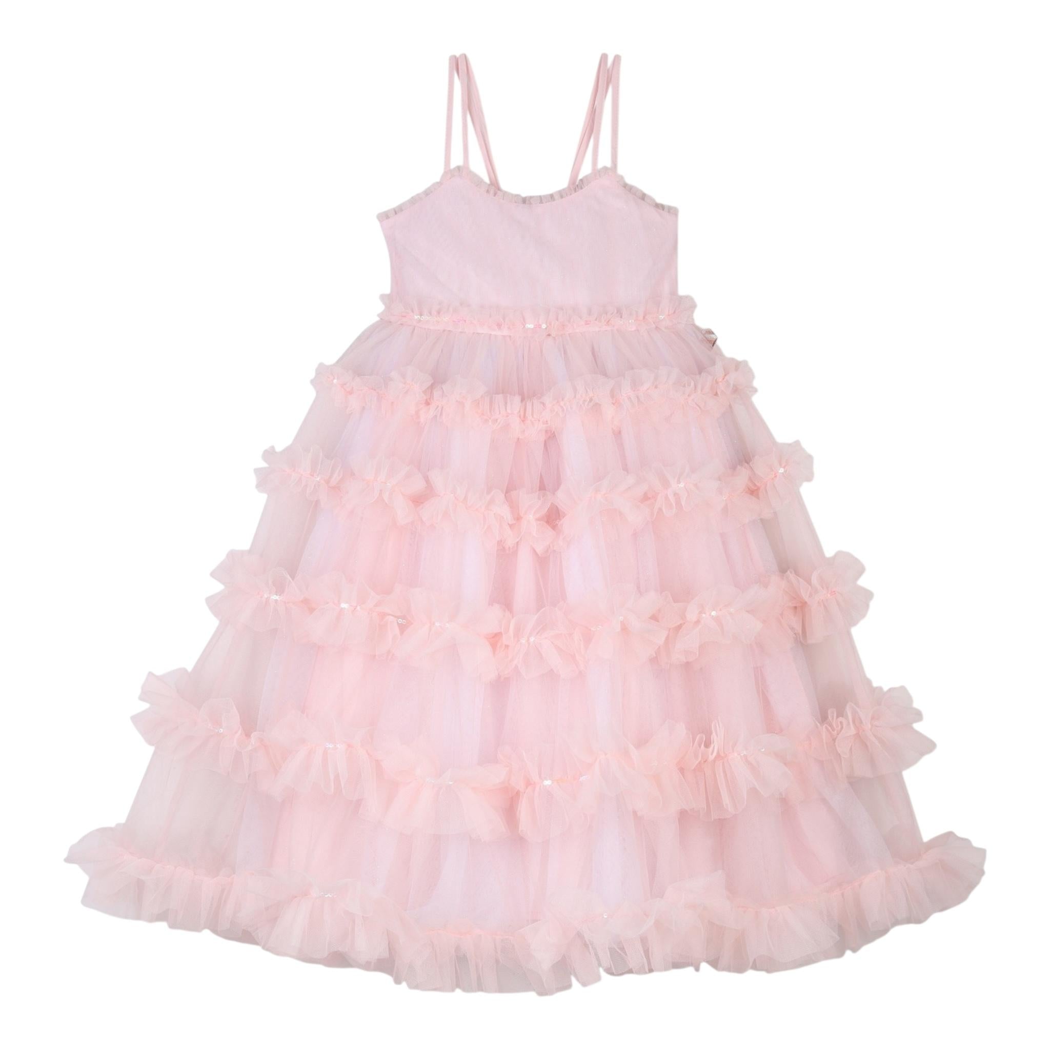 Billieblush Abito Cerimonia Tinta Unita con Tulle  per Bambina U20976X ROSA BillIEBLUSH 